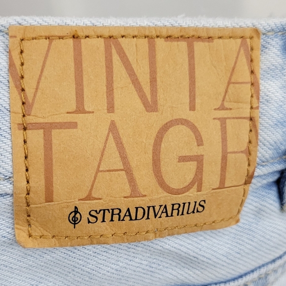 Stradivarius Light Blue Denim Women's Shorts - Picture 3 of 4